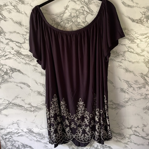 Lane Bryant 18/20 Navy knit top - Picture 5 of 7